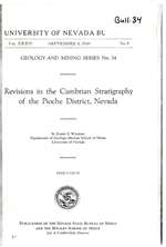 Revisions in the Cambrian stratigraphy of the Pioche district, Nevada PHOTOCOPY