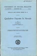 Quicksilver deposits in Nevada PHOTOCOPY