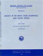 Geology of the Mount Velma Quadrangle, Elko County, Nevada