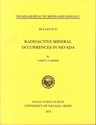 Radioactive mineral occurrences in Nevada