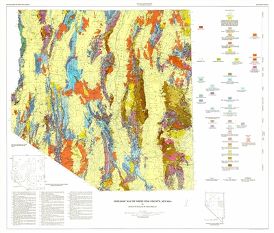 White Pine Co geologic map