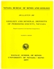 Geology and mineral deposits of Pershing County, Nevada PAPER COPY