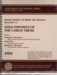 Gold deposits of the Carlin trend BOOK AND 3 PLATES
