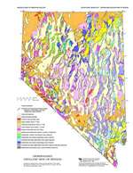 Generalized geologic map of Nevada