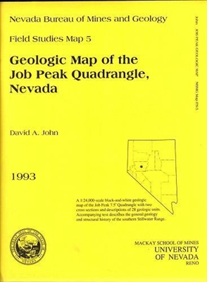 Geologic map of the Job Peak quadrangle, Nevada B/W MAP AND TEXT