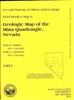 Geologic map of the Mina quadrangle, Nevada B/W MAP