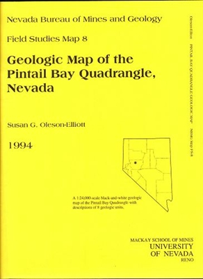 Geologic map of the Pintail Bay quadrangle, Nevada B/W MAP