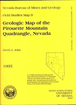 Geologic map of the Pirouette Mountain quadrangle, Nevada B/W MAP AND TEXT