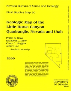Geologic map of the Little Horse Canyon quadrangle, Nevada and Utah B/W MAP AND TEXT