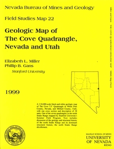 Geologic map of The Cove quadrangle, Nevada and Utah B/W MAP AND TEXT