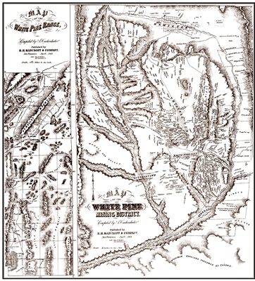 Map of the White Pine Mining District (includes map of the White Pine Range)