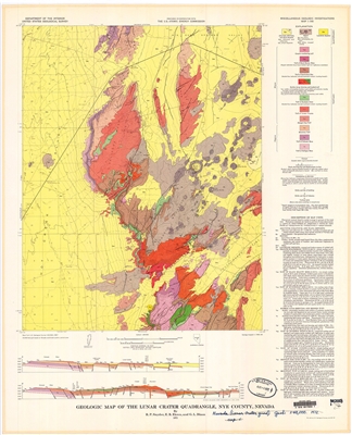 Geologic map of the Lunar Crater quadrangle, Nye County, Nevada