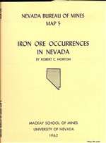 Iron ore occurrences in Nevada OUT OF PRINT