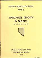 Manganese deposits in Nevada OUT OF PRINT