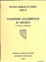 Vanadium occurrences in Nevada OUT OF PRINT