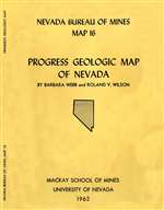 Progress geologic map of Nevada SUPERSEDED BY MAP 57 AND USGS 1:500,000-SCALE GEOLOGIC MAP OF NEVADA BY STEWART AND CARLSON