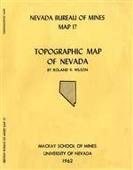 Topographic map of Nevada SUPERSEDED BY MAP 43