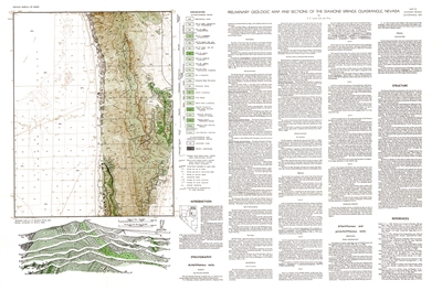 Preliminary geologic map of the Diamond Springs quadrangle, Nevada