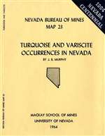 Turquoise and variscite occurrences in Nevada SUPERSEDED BY REPORT 17 PLATE
