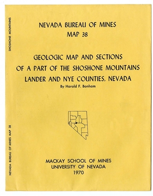 Geologic map and sections of a part of the Shoshone Mountains, Lander and Nye Counties, Nevada