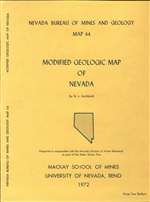 Modified geologic map of Nevada SUPERSEDED BY MAP 57