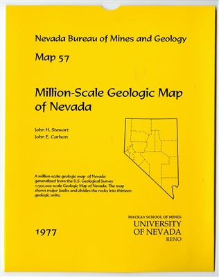 Million-scale geologic map of Nevada