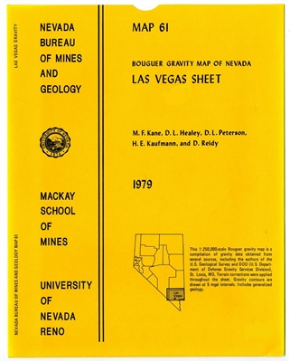 Bouguer gravity map of Nevada: Las Vegas sheet