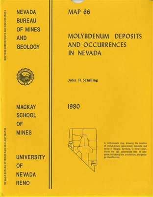 Molybdenum deposits and occurrences in Nevada