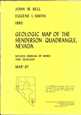 Geologic map of the Henderson quadrangle, Nevada PAPER MAP