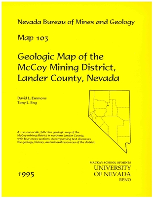 Geologic map of the McCoy mining district, Lander County, Nevada 2 PLATES AND TEXT