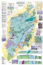 Geologic map of the Eugene Mountains, northwestern Nevada ROLLED MAP ONLY, NO TEXT