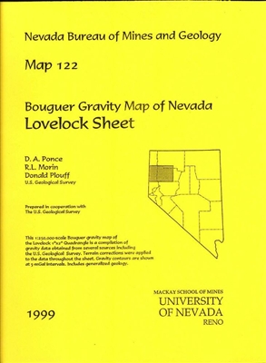 Bouguer gravity map of Nevada, Lovelock sheet 