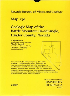 Geologic map of the Battle Mountain quadrangle, Lander County, Nevada PAPER MAP