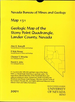 Geologic map of the Stony Point quadrangle, Lander County, Nevada