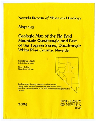 Geologic map of the Big Bald Mountain quadrangle and part of the Tognini Spring quadrangle, White Pine County, Nevada MAP AND TEXT