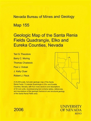 Geologic map of the Santa Renia Fields quadrangle, Elko and Eureka counties, Nevada MAP AND TEXT