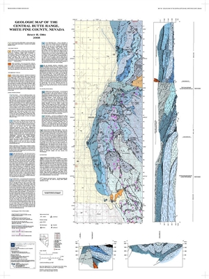 Geologic map of the central Butte Range, White Pine County, Nevada MAP ONLY