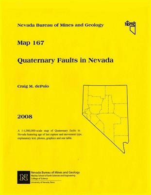 Quaternary faults in Nevada PAPER MAP