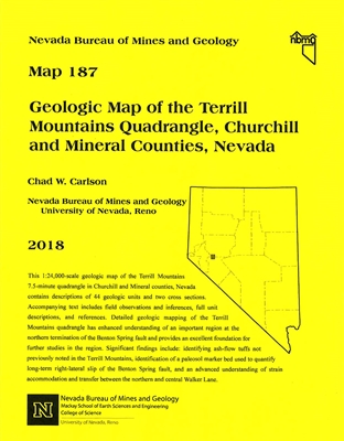 Geologic map of the Terrill Mountains quadrangle, Churchill and Mineral counties, Nevada MAP AND TEXT