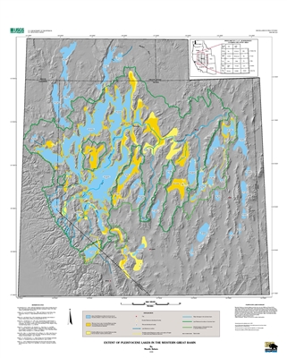 Extent of Pleistocene lakes in the western Great Basin