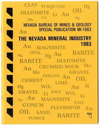 The Nevada mineral industry 1983 TAPE-BOUND BOOKLET