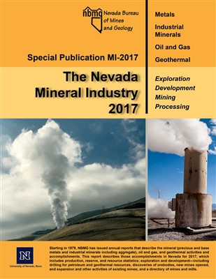 The Nevada mineral industry 2017 PLASTIC COMB-BOUND REPORT