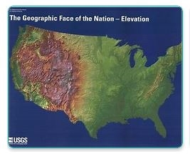 The geographic face of the Nation - Elevation