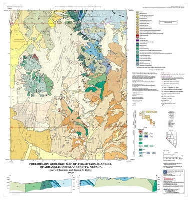 Geologic map of the McTarnahan Hill quadrangle, Nevada (second edition) MAP AND TEXT