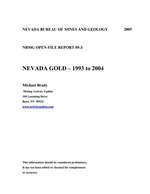 Nevada gold: 1993-2004 PAPER REPORT