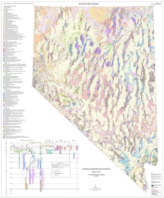 Geologic terrane map of Nevada PLATE 1 OF 2