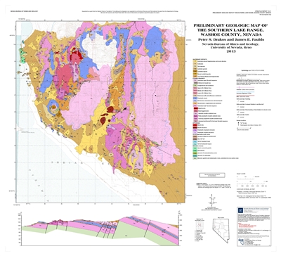 Preliminary geologic map of the southern Lake Range, Washoe County, Nevada MAP AND TEXT