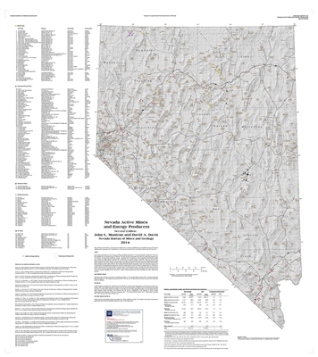 Nevada active mines and energy producers (second edition) REDUCED SIZE SUPERSEDED BY OPEN-FILE REPORT 2017-01a