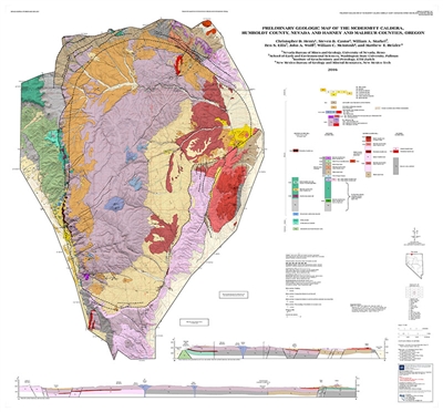Preliminary geologic map of the McDermitt caldera, Humboldt County, Nevada and Harney and Malheur counties, Oregon MAP AND TEXT