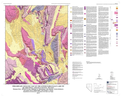 Preliminary geologic map of the Lower Pahranagat Lake NW quadrangle, Lincoln County, Nevada